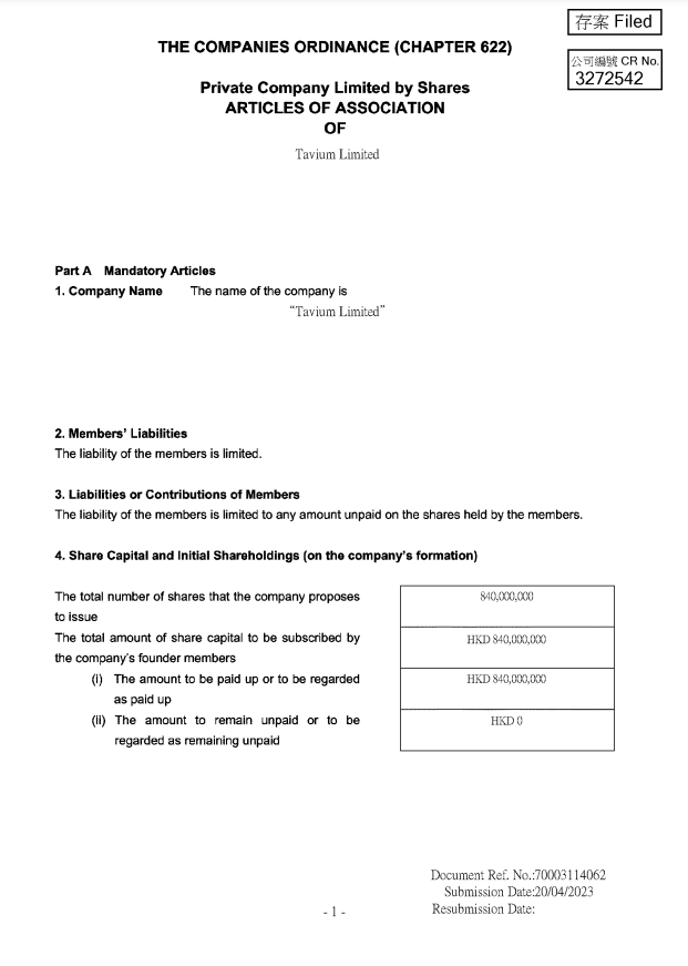 The companies ordinance (Hong Kong)